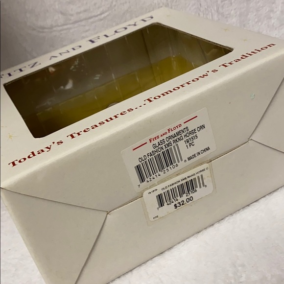 Fitz and Floyd Vintage Rocking Horse Ornament - Picture 6 of 7